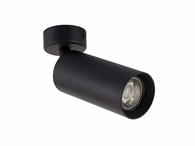 Gu10 opbouwspot armatuur cilinder zand zwart draaibaar - afbeelding 3 van  6