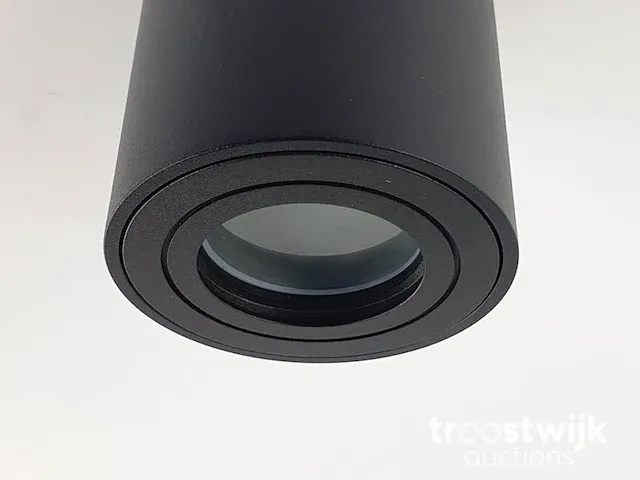 Gu10 opbouwspot armatuur cilinder zand zwart waterdicht - afbeelding 3 van  7