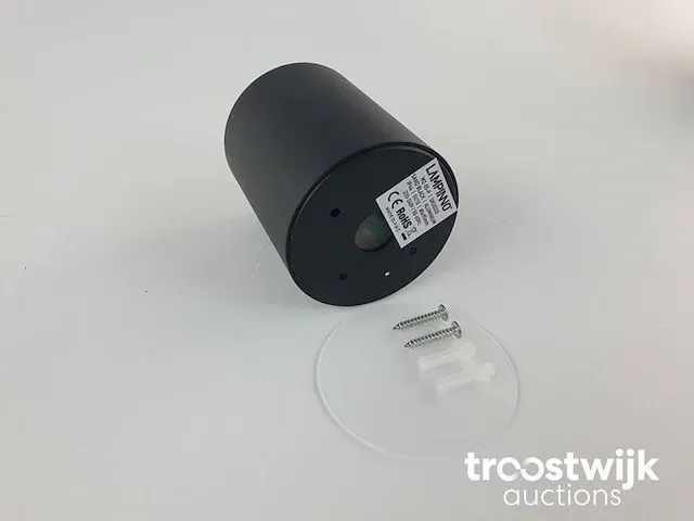 Gu10 opbouwspot armatuur cilinder zand zwart waterdicht - afbeelding 4 van  7