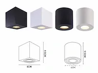 Gu10 opbouwspot armatuur cilinder zand zwart waterdicht - afbeelding 7 van  7