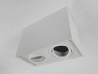 Gu10 opbouwspot armatuur dual fittingen kantelbaar (2x) - afbeelding 4 van  6
