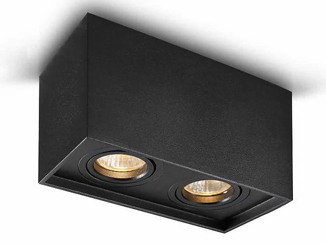 Gu10 opbouwspot armatuur dual fittingen kantelbaar (6x) - afbeelding 1 van  7