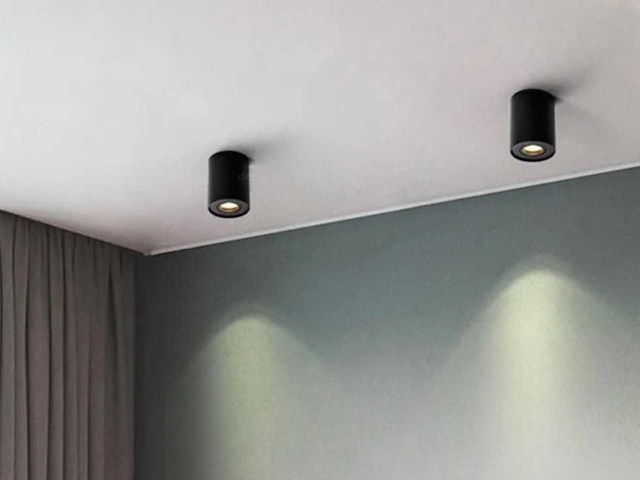 Gu10 opbouwspot armatuur kantelbaar 12,5cm (10x) - afbeelding 1 van  7