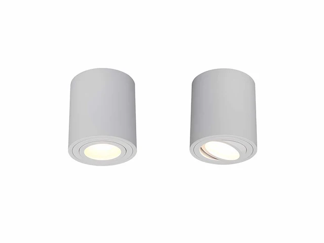 Gu10 opbouwspot armatuur kantelbaar 8,4cm (8x) - afbeelding 3 van  7