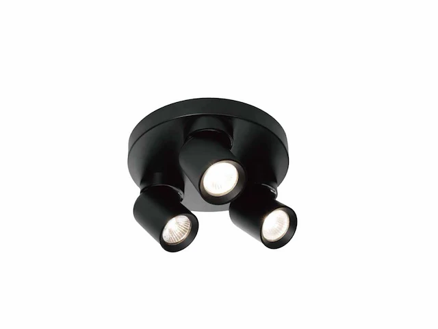Gu10 opbouwspot rond armatuur triple draaibaar (6x) - afbeelding 1 van  3