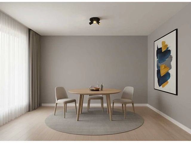 Gu10 opbouwspot rond armatuur triple draaibaar (6x) - afbeelding 4 van  8