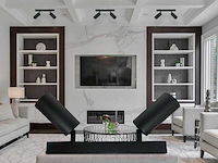 Gu10 plafondarmatuur - opbouwlamp met 3 draaibare spots – zwart (4x) - afbeelding 5 van  5