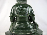 Guan yin beeld groene jade - afbeelding 14 van  16