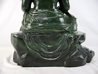 Guan yin beeld groene jade - afbeelding 15 van  16