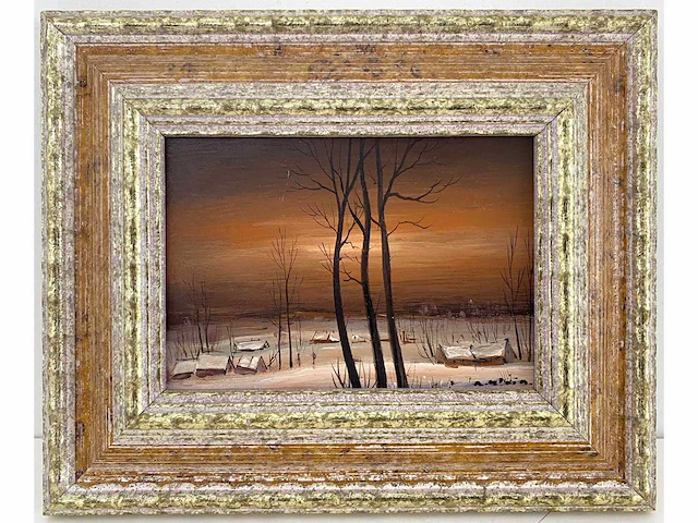 Guido christiaans - landschap - olie op paneel - afbeelding 2 van  6