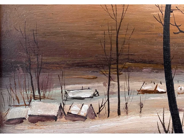 Guido christiaans - landschap - olie op paneel - afbeelding 4 van  6