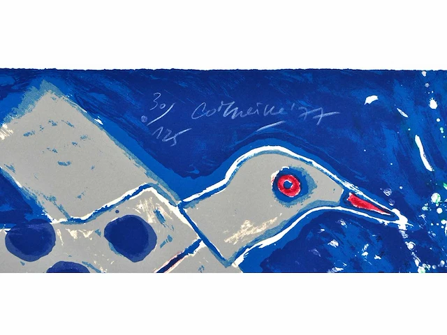 Guillaume corneille - avant que la lune... - lithografie - afbeelding 2 van  5