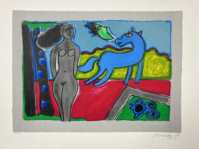Guillaume corneille - gesigneerd & genummerd - afbeelding 1 van  3
