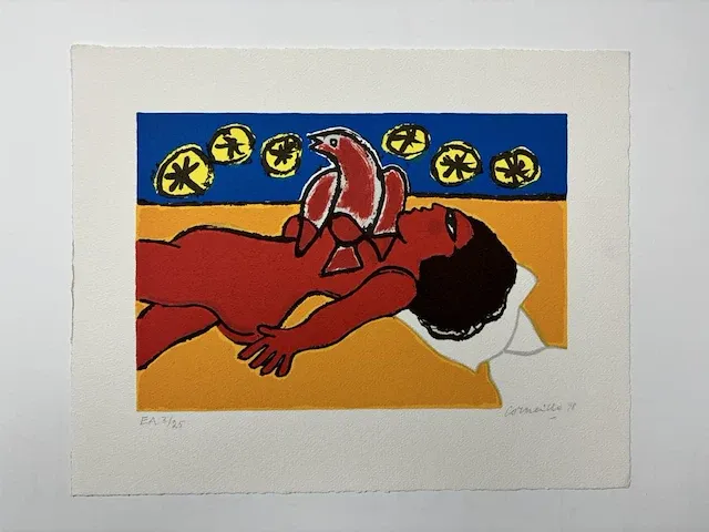 Guillaume corneille - gesigneerd & genummerd - afbeelding 1 van  3