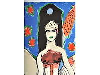 Guillaume corneille - la nuit étoilée - kleurenlithografie - afbeelding 6 van  6