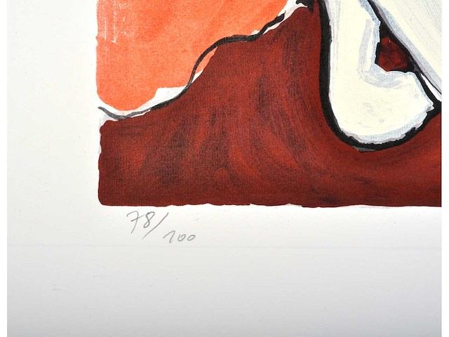 Guillaume corneille - la pastèque - kleurenlithografie - afbeelding 4 van  7