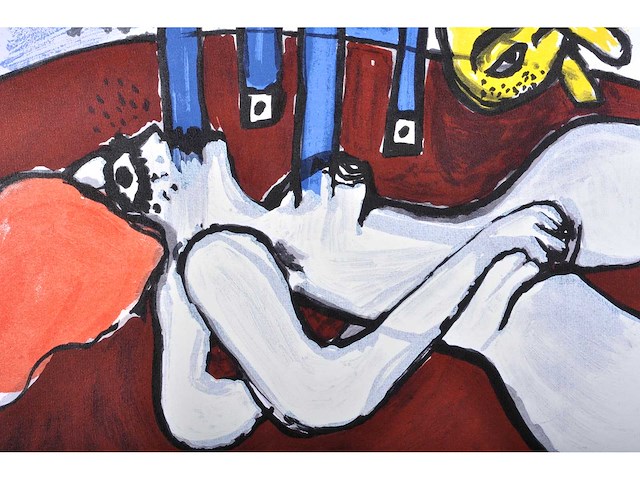 Guillaume corneille - la pastèque - kleurenlithografie - afbeelding 5 van  7