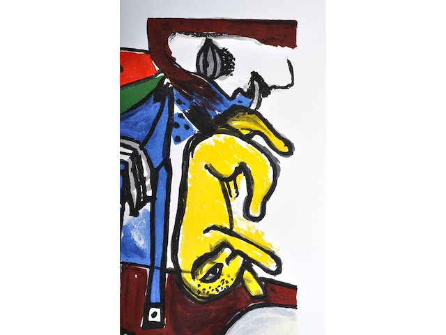 Guillaume corneille - la pastèque - kleurenlithografie - afbeelding 6 van  7