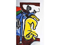 Guillaume corneille - la pastèque - kleurenlithografie - afbeelding 6 van  7