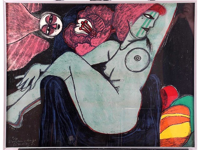 Guillaume corneille - l’oiseau-ange - litho - afbeelding 3 van  8