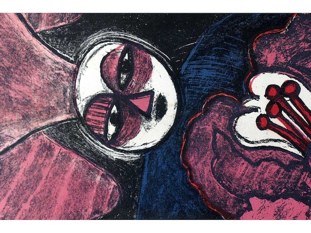 Guillaume corneille - l’oiseau-ange - litho - afbeelding 4 van  8