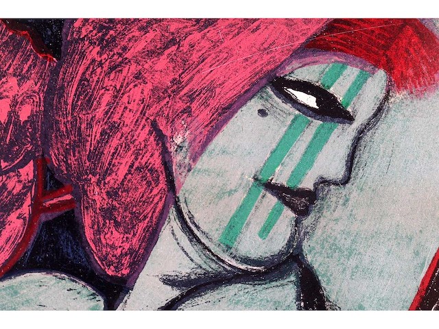 Guillaume corneille - l’oiseau-ange - litho - afbeelding 6 van  8