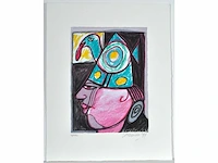 Guillaume corneille - zeefdruk - 4/200 - afbeelding 2 van  5