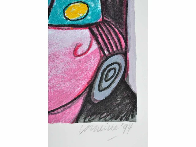 Guillaume corneille - zeefdruk - 4/200 - afbeelding 3 van  5