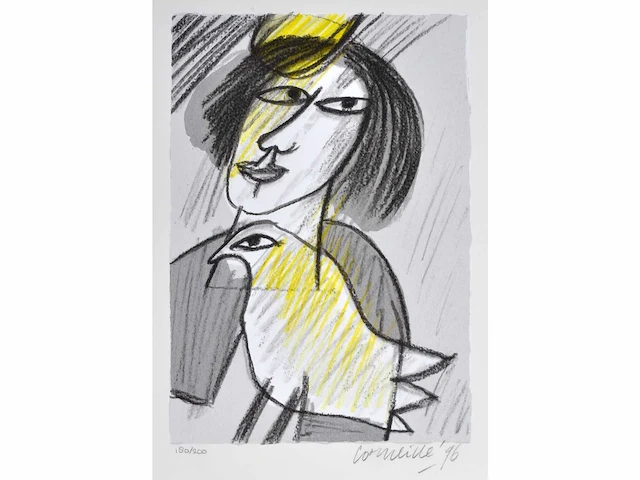 Guillaume corneille - zeefdruk - afbeelding 1 van  5