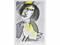 Guillaume corneille - zeefdruk - afbeelding 1 van  5