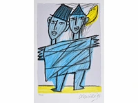 Guillaume corneille - zeefdruk - afbeelding 1 van  5