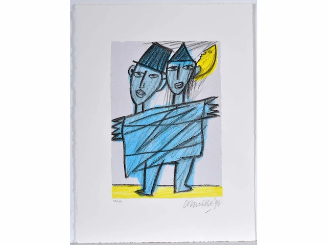 Guillaume corneille - zeefdruk - afbeelding 2 van  5