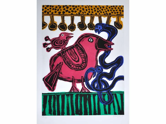 Guillaume corneille (1922 – 2010) - zeer groot - afbeelding 1 van  11