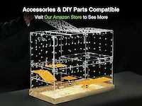 Guinealoft™ acryl kooi (model-e) - afbeelding 4 van  5