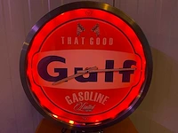 Gulf - benzinepomp kast - decor object - afbeelding 1 van  5