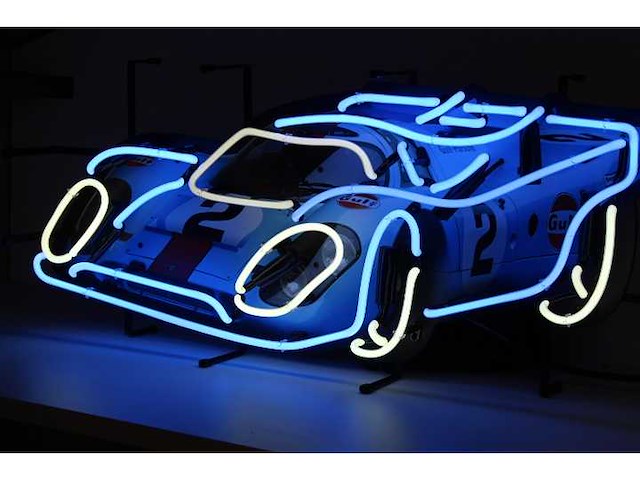Gulf porsche - 917 - neon verlichting - afbeelding 2 van  2