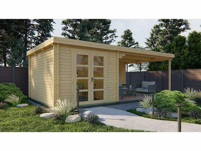 Gunnar - tuinhuis 44mm 7250x4000x2360mm onbehandeld - afbeelding 1 van  5