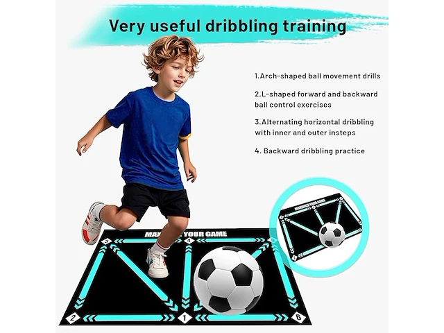 Guvixumi voetbal training mat - afbeelding 3 van  4