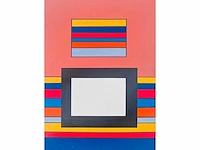 Guy vandenbranden - geometrische compositie - zeefdruk - afbeelding 1 van  6