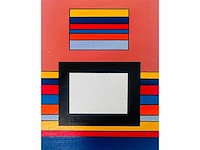 Guy vandenbranden - geometrische compositie - zeefdruk - afbeelding 2 van  6