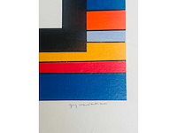 Guy vandenbranden - geometrische compositie - zeefdruk - afbeelding 11 van  11