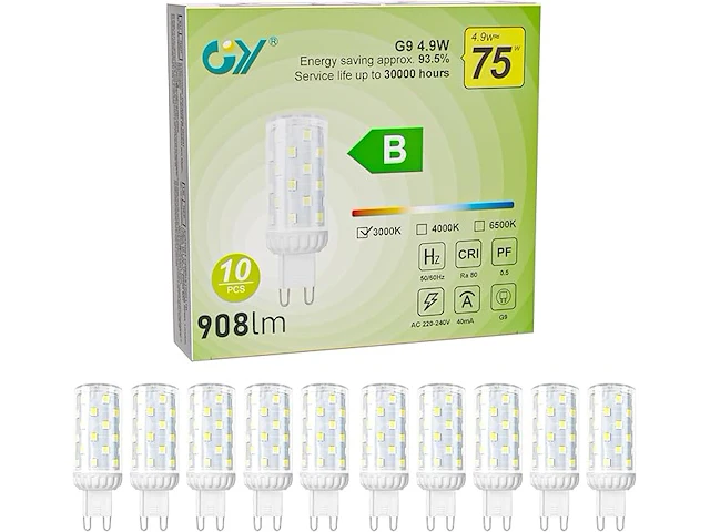 Gy g9 led-lamp (10 stuks) - afbeelding 1 van  4
