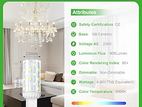 Gy g9 led-lamp (10 stuks) - afbeelding 2 van  4
