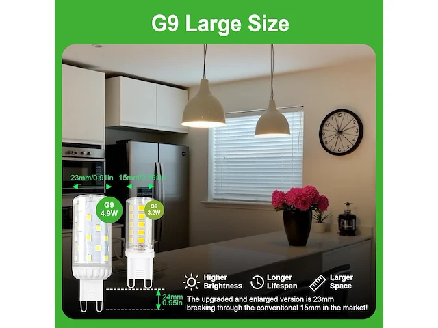 Gy g9 led-lamp (10 stuks) - afbeelding 4 van  4