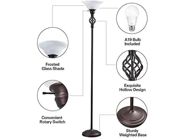 Gyrovu victoriaanse vloerlamp - afbeelding 3 van  4