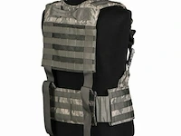 H-gear gen 3 usaf tactical fighting load carrier harness, molle ii modular, abu camo - afbeelding 2 van  4