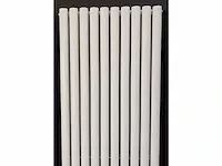 H1800xb480 dubbele design radiator rondo mat wit - afbeelding 3 van  4
