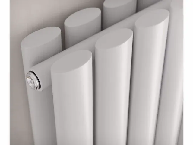 H1800xb600 dubbele design radiator rondo mat wit - afbeelding 1 van  2