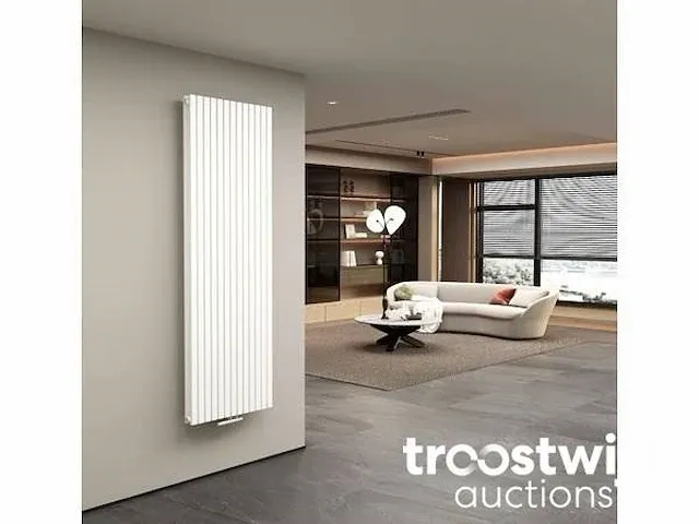 H1800xb600 dubbele design radiator vero mat wit - afbeelding 2 van  2
