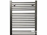 H1800xb600 handdoekradiator mat zwart - linteo - afbeelding 2 van  3